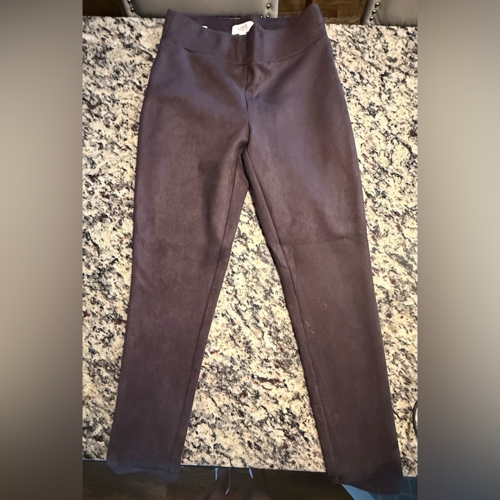 LOFT Outlet Suede-Look Pants - Small